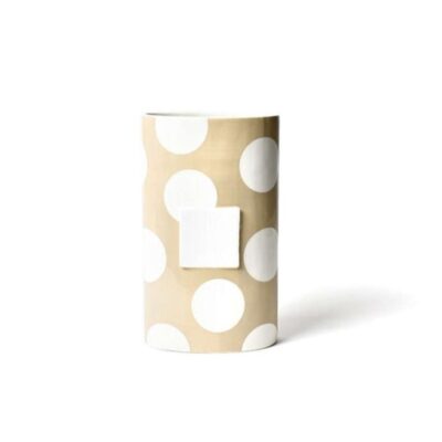 Happy Everything Kitchen & Dining | Neutral Dot Big Oval Vase By Happy Everything!