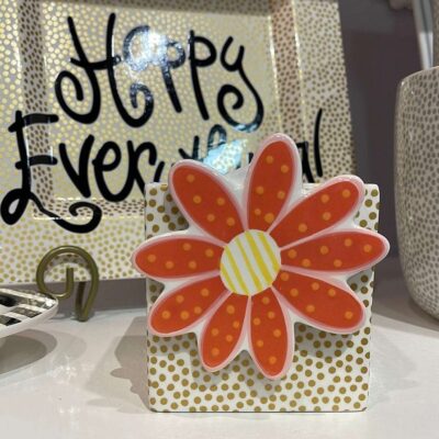 Happy Everything Decorative Containers | Gold Mini Dot Small Nesting Cube By Happy Everything!