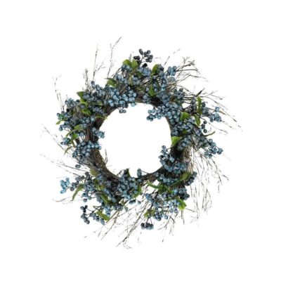 CRI Door Decor | Blueberry Wreath, 24″