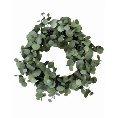 Regency Door Decor | Silver Dollar Eucalyptus Wreath, 24″