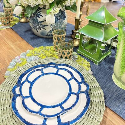 Beatriz Ball Kitchen & Dining | Faux Wicker Placemats, Sage