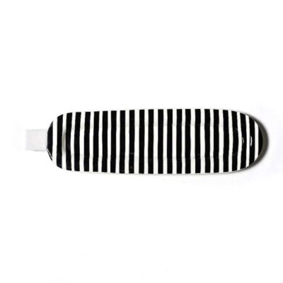 Happy Everything Kitchen & Dining | Skinny Oval Black Stripe Mini Entertaining Platter By Happy Everything!