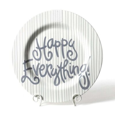 Happy Everything Kitchen & Dining | Stone Skinny Stripe Big Round Platter By Happy Everything!