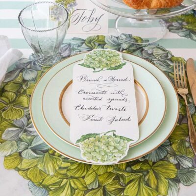 Hester & Cook Spring | Die Cut Hydrangea Placemat Sheets