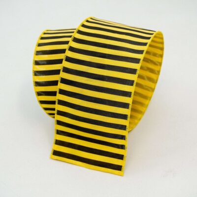 Farrisilk Ribbon | Bumblebee Stripe Ribbon 4″X10Yd