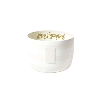 Happy Everything Kitchen & Dining | White Stripe Big Bowl By Happy Everything!