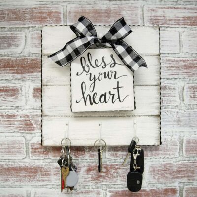 The Round Top Collection Table Decor | Charm Board With Hooks Display Base