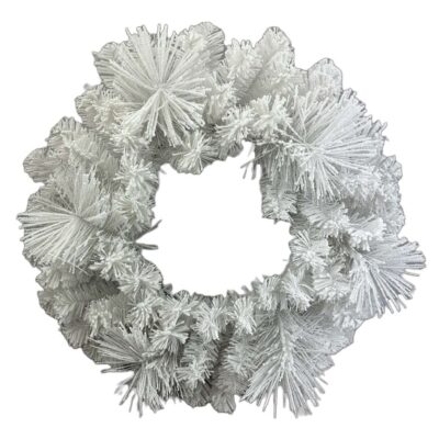 Liberty Floral Door Decor | White Pine Wreath, 25″