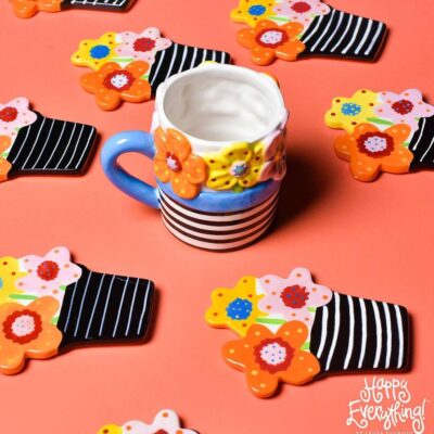 Happy Everything Spring | Flowers Shaped Mug By Happy Everything!