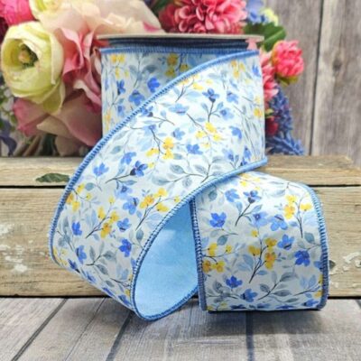 D. Stevens Spring Ribbon | Poplin Cosmos Ribbon, 3″ X 10Yd