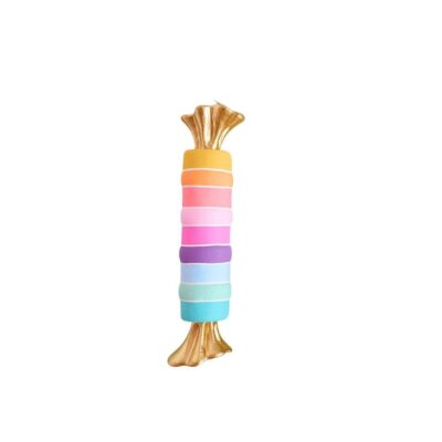 Glitterville Table Decor | Rainbow Taffy Candy Display By Glitterville