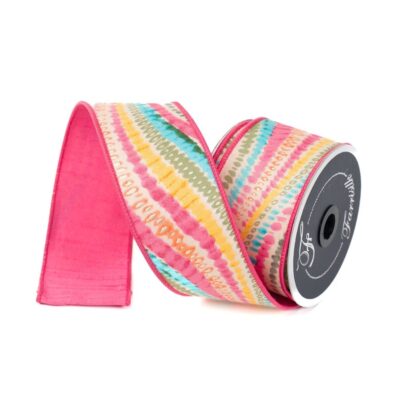 Farrisilk Ribbon | Multi Bohemian Waves Ribbon, 2.5″ X 10Yd