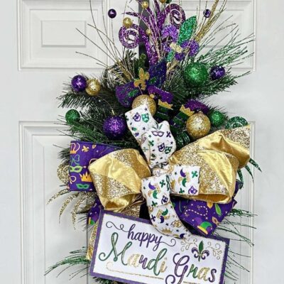 D. Stevens Mardi Gras | Mardi Gras Purple Ribbon, 4″ X 10Yd