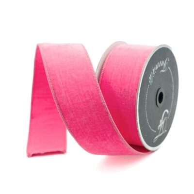 Farrisilk Ribbon | Bubblegum Velvet Ribbon, 2.5″ X 10Yd