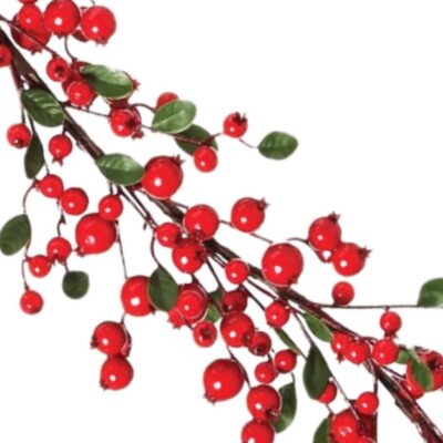 Regency Table Decor | Red Mixed Berry Leaf Garland, 48″