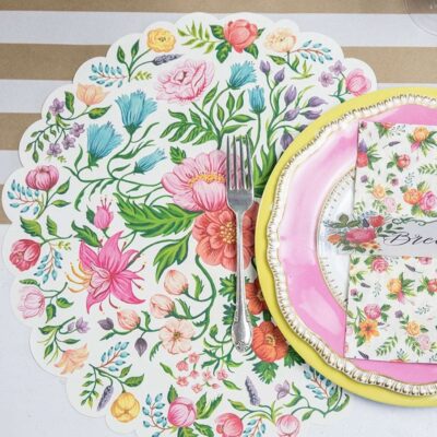 Hester & Cook Party Diy | Sweet Garden Posey Placemat Sheets