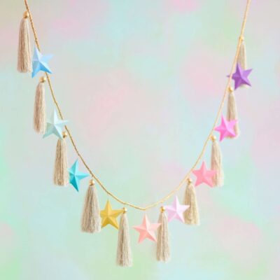 Glitterville Garlands | Rainbow Star Garland By Glitterville