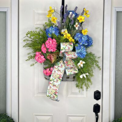 Miss Cayce’s Door Decor | Bountiful Spring Basket