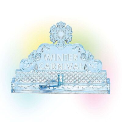 Department 56 Table Decor | Lit Ice Castle Sign, Dept. 56 Village