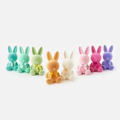 180 Degrees Focal Points | Flocked Sitting Bunny, Large