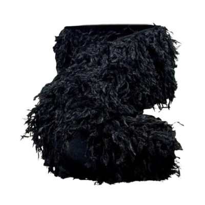 D. Stevens Ribbon | Ostrich Feather Black Ribbon, 4″ X 10Yd