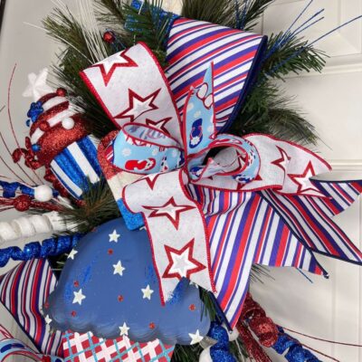 Miss Cayce’s Door Decor | Patriotic Treat Teardrop