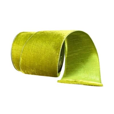 Farrisilk St. Patrick’S Day | Lime Green Velvet Ribbon, 6″ X 10Yd