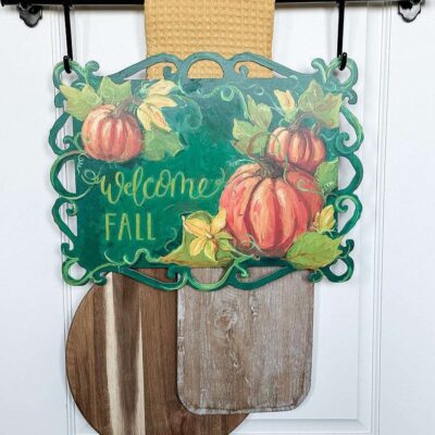 The Round Top Collection Door Decor | Reversible Fall And Trick Or Treat Sign