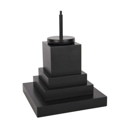 The Round Top Collection Table Decor | Black Wood Display Pole, Short