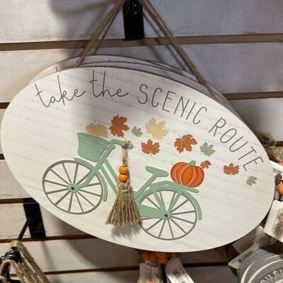 Transpac Table Decor | Rounded Fall Sign