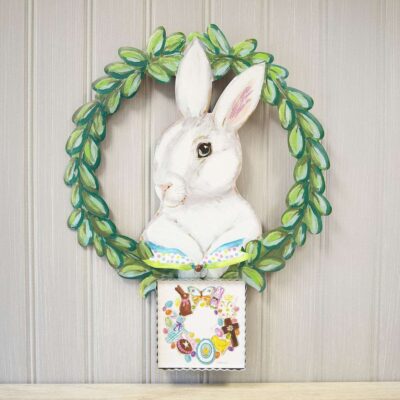 The Round Top Collection Hanging Decor | Rabbit Wreath Gallery Art