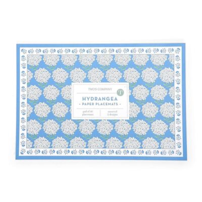 Two’s Company Spring | Hydrangea Paper Placemats