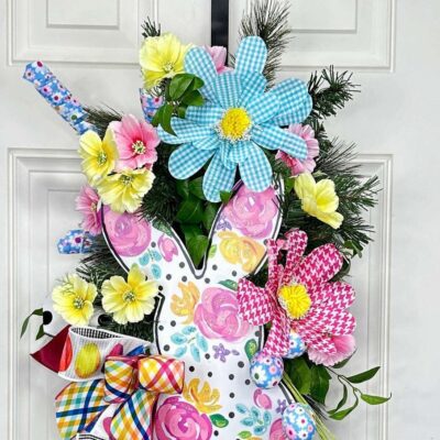 Miss Cayce’s Door Decor | Bloomin’ Easter Teardrop