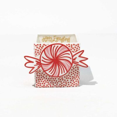 Happy Everything Table Decor | Red Dot Small Nesting Cube By Happy Everything!