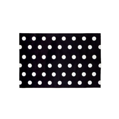 Evergreen Rugs & Mats | Black & White Dots Peeper Layering Mat