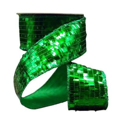 D. Stevens St. Patrick’S Day | Sequin La Garconne Emerald Green Ribbon, 2.5″ X 10Yd