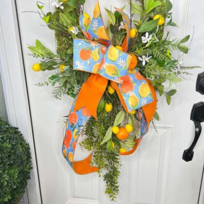 Miss Cayce’s Door Decor | Squeeze The Day Wreath