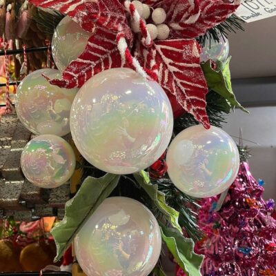 RAZ Garlands | 4′ Iridescent Ball Garland