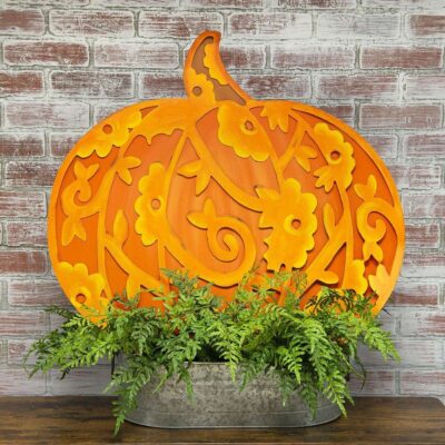 The Round Top Collection Table Decor | Lace Pumpkin