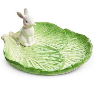 RAZ Kitchen & Dining | Cabbage Bunny Tray