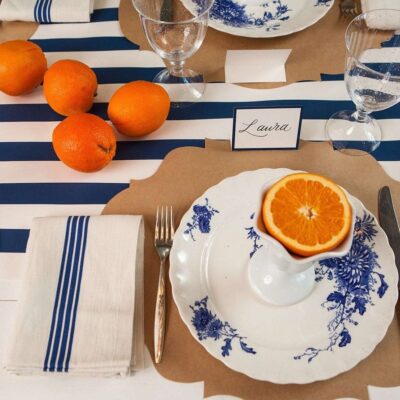 Hester & Cook Kitchen & Dining | Navy Classic Stripe Runner