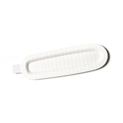 Happy Everything Kitchen & Dining | Skinny White Stripe Mini Oval Entertaining Platter By Happy Everything!