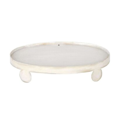 The Round Top Collection Table Decor | Finial Tray, White