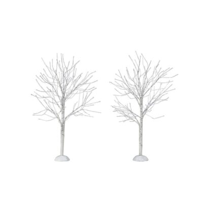 Department 56 Table Decor | Winter Birch Trees, Dept. 56 Village