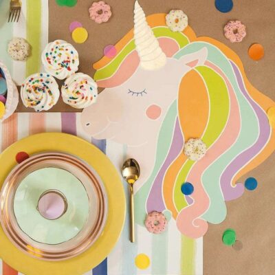 Hester & Cook Party Diy | Sorbet Painted Stripe Placemat Sheets