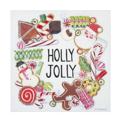 The Round Top Collection Wall Decor | Holly Jolly Wreath Gallery Art