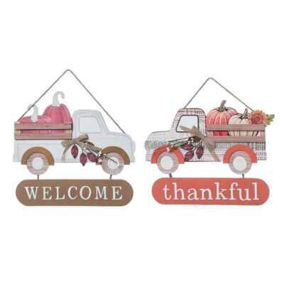 Transpac Wall Decor | Pumpkin Truck D Cor