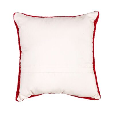 Evergreen Spring | Red Bandana Hooked Throw Pillow