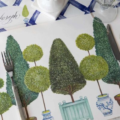 Hester & Cook Party Diy | Topiary Garden Placemat Sheets