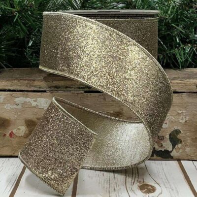 D. Stevens St. Patrick’S Day | Gold And Silver Glitter Metallic Ribbon, 2.5″ X 10Yd